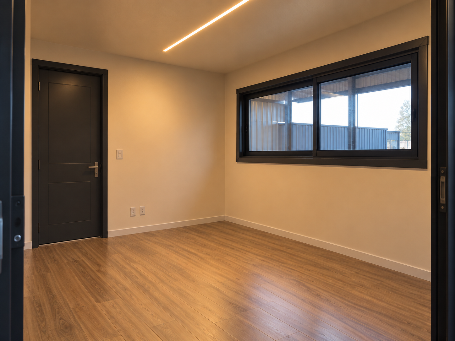 Dormitorio y estar contenedor